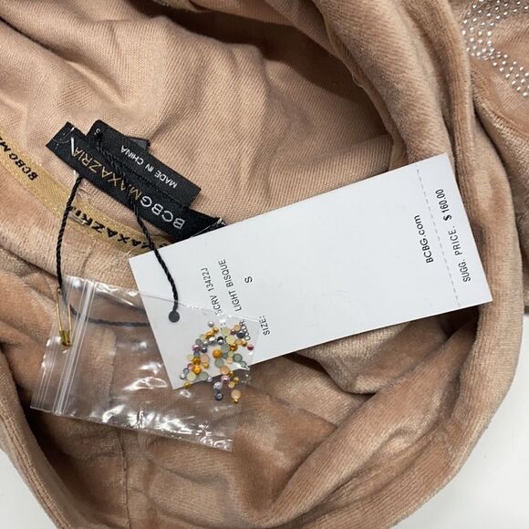 BCBGMAXAZRIA HOODIE SWEATER WOMENS Brown new sz small - Picture 8 of 11